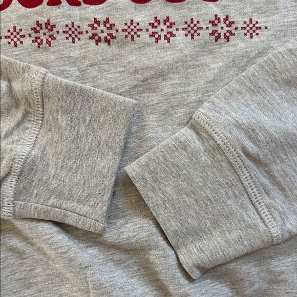 NEW SMP Gray Graphic Holiday Sweatshirt Top Size Small - Picture 2 of 4
